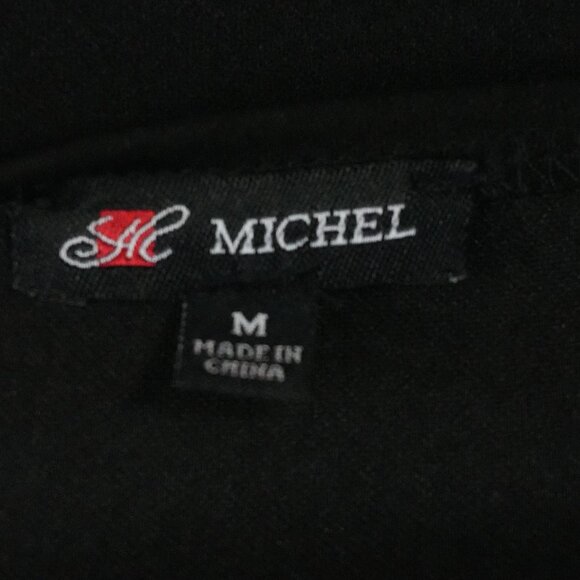 LNC Michel Womens Medium Black Crop Top Peekaboo Chest Long Sleeve Polyester - Picture 4 of 5